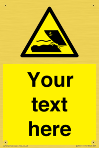 Custom Warning submerged objects in watercraft areas